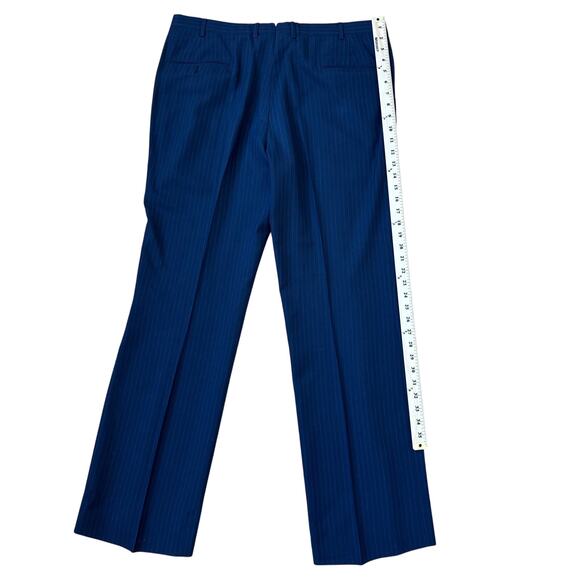 Unbranded Men's Blue Pinstripe Dress Pants – Size L - Picture 9 of 10